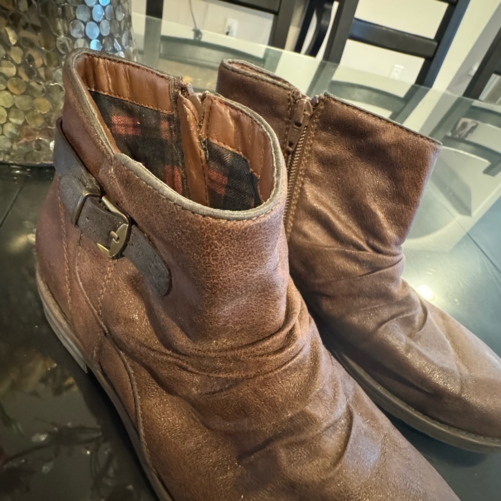 Baretrap Brown Leather Ankle Boots - Picture 2 of 6